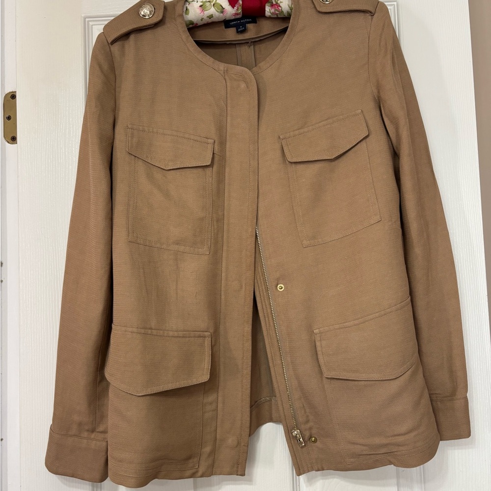 Tommy Hilfiger Women's Taupe Utility Jacket